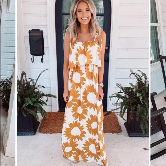 Judith March and Champagne and Chanel Collab Maxi Dress - Picture 1 of 3